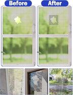 wohohoho Window Screen Repair Tape, 4 in X 40 FT Grey Screen Patch Repair Kit - Image 6