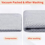 Homaxy 100% Cotton Waffle Weave Kitchen Dish Cloths, Ultra Soft Absorbent Quick - Image 7