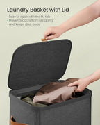 SONGMICS Laundry Basket, 26.4 Gal. Laundry Hamper, Easy Assembly, - Image 3
