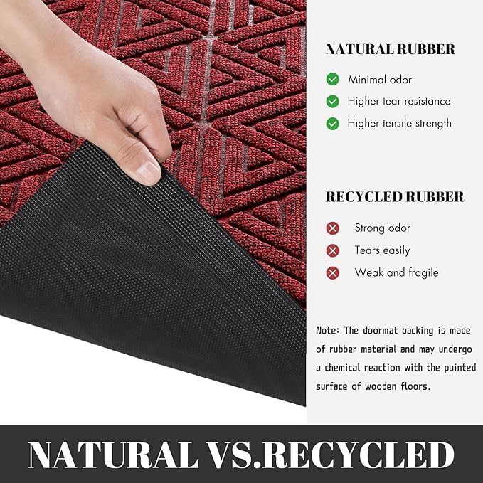 Yimobra Large Door Mat 36x24, All-Weather Waterproof Non-Slip Welcome Matt - Image 3