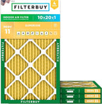 Filterbuy 10x20x1 Air Filter MERV 11 Allergen Defense Replacement, by Filterbuy