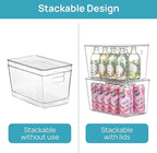 Vtopmart 8 Pack Clear Stackable Storage Bins - Image 3