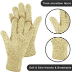 Patelai 3 Pairs Microfiber Plant Dusting Gloves Leaf Cleaning Gloves - Image 5