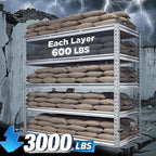 REIBII Garage Shelving, 5 Tier Storage Shelves Load 3000LBS, Adjustable Garage - Image 3