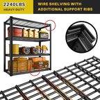 REIBII 40" W Garage Shelving 2240 LBS Storage Shelves Adjustable Metal Shelving - Image 6