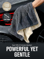 Fantasticlean Extra Large Car Drying Towel- 36‘’ by 24'' -Premium Microfiber - Image 2