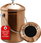EPICA Countertop Compost Bin Kitchen | 1.3 Gallon | Odorless Composting Bin by Epica
