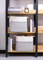 Medium and Large Woven Basket//With Handle, Used - Image 6