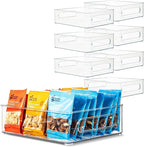 Plastic Food Storage 8 Pack Clear Container Bin by primebox