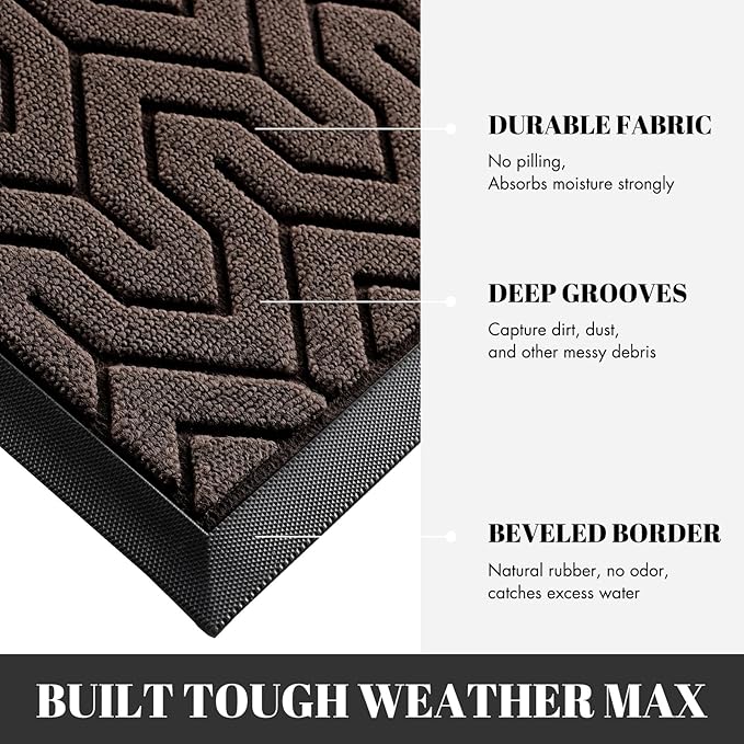 Yimobra 72x24 Indoor Outdoor Runner Rug, Heavy-Duty Waterproof Entrance Mat - Image 4