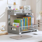 1 Pack-11.4"-16.14" H Under Sink Storage Organizer, Large 2-Tier Elegant Mesh - Image 9