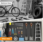 DoCred Slatwall Paneling Organizer, 4x4 FT PVC Garage Slat Wall Storage Systems - Image 7