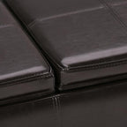 SIMPLIHOME Avalon 42 inch Wide Contemporary Rectangle Storage Ottoman in - Image 11