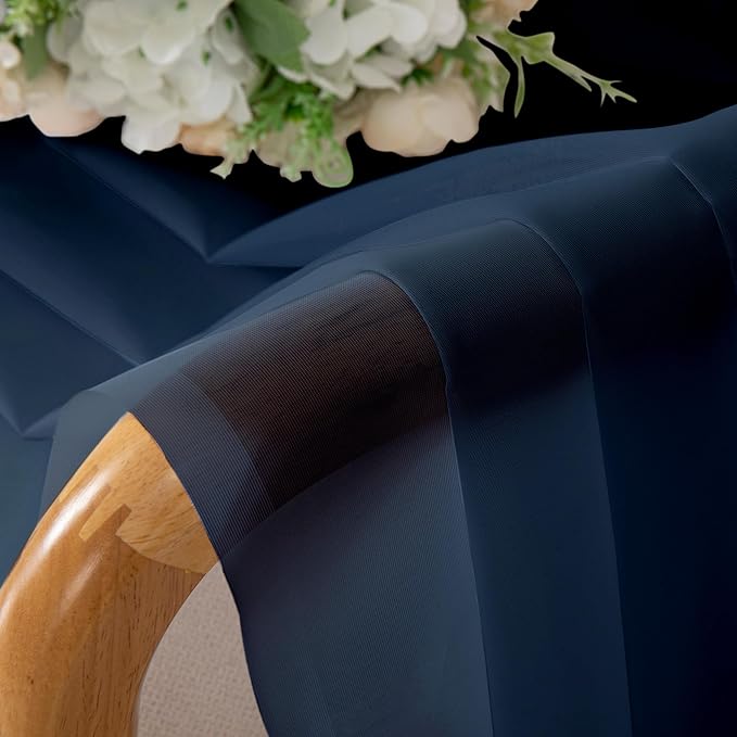 Chyhomenyc Extra Long Sheer Window Curtain Panels 120 Inch 2 PCS, Rod Pocket - Image 8