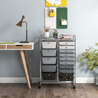 GOFLAME 15-Drawer Rolling Storage Cart, Utility Cart - Image 2