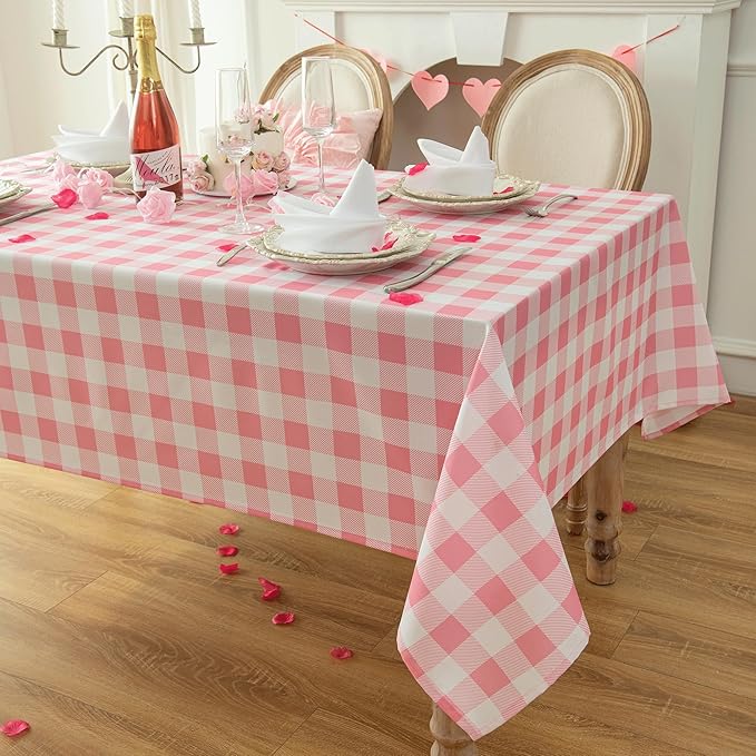 Classic Gingham Buffalo Tablecloth Fabric - Image 9