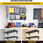 2pack-1.2x3ft Adjustable Rail Type Folding Storage Rack Shelf, Suitable - Image 6
