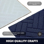 Door Mat Indoor Doormat, Entryway Rug Door Mats Non-Slip Rubber Backing - Image 5