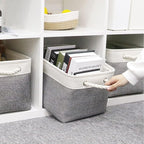 HNZIGE Large Fabric Storage Baskets - Image 2