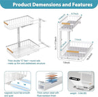Under Sink Organizer 2 pack, 2 Tier Slide Out Under Sink Organizers And Storage - Image 5
