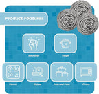 12 Pack Stainless Steel Scourers by Scrub It – Steel Wool Scrubber Pad Used - Image 7