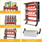 Ultrawall Spray Can Holder Rack, Heavy Duty Steel Wall Mounted Spray Bottle - Image 3