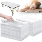 Disposable Bed Sheets 200 Pcs 31" x 71" Massage Table Sheets Non Woven Fabric by XATUMO