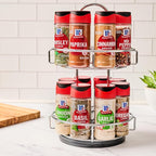 McCormick Spice Rack, Two Tier Chrome, Featuring 16 Herbs & Spices - Image 14