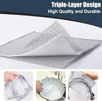 Navona 20 Pcs New Upgrade Steel Wire Dishcloth, Triple-Layer Steel Wire - Image 3