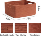 Large Storage Baskets for Shelves, Closet Organizers Bins for Clothes Blanket - Image 2