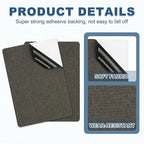PATIKIL 8x11 Inch Linen Repair Patches, Dark Gray - Image 3