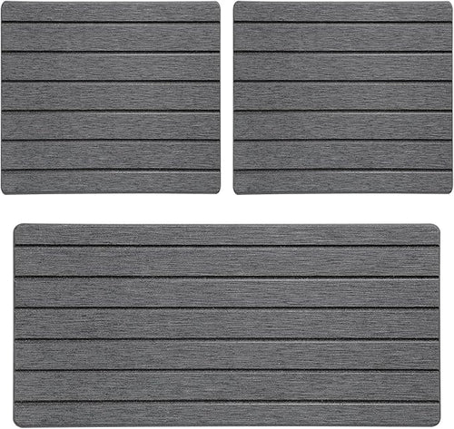 3 Pack Diatomite Stone Sink Tray, Water Absorbing Mat - Image 2