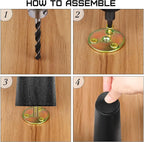 TURSTIN 8 Pack 6 Inch Plastic Furniture Legs - Image 4