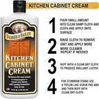 Parker and Bailey Kitchen Cabinet Cream-Wood Cleaner-Grease Remover 16 oz - Image 5