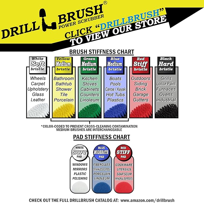 Drillbrush Stainless Steel Cleaning Brush Set, 21-Piece - Image 4