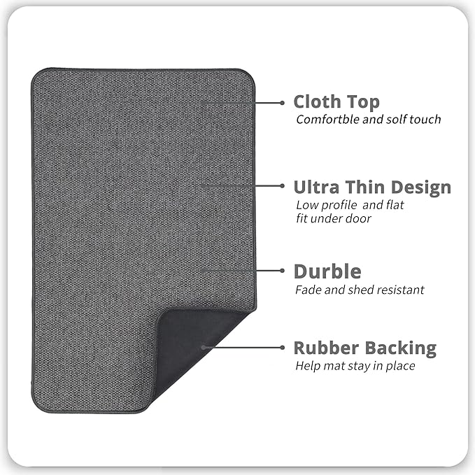 Bathroom Rugs Set 2 Pieces, Thin Bathroom Mats, Toilet Rugs, Quick Dry - Image 3