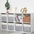 12 x 12 Inch Cube Storage Bins, 6 Pack Large Collapsible Fabric Storage Bin - Image 6