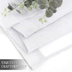 Tollpiz Sheer Curtains Living Room Linen Textured Curtain Sheers Light - Image 7