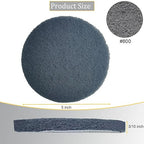10 Pack 5 Inch 800 Grits Multipurpose Scrubber Scouring Pads Hoop and Loop - Image 2