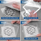 Disposable Hair Catcher Shower Drain Mesh Stickers, Hair Catchers - Image 7
