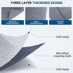 10 Pcs New Upgrade 3-Layer Non Scratch Wire Dishcloth, Wire Dishwashing Rag - Image 3