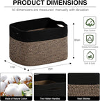 Woven Cotton Rope Storage Basket - Image 2