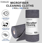 Microfiber Cleaning Cloths Roll, Tear Away Microfiber Towels, Reusable - Image 3