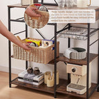 OIAHOMY Wicker Basket, Paper Shelf Basket - Image 5