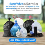 Reli. Premium 50 Gallon Trash Bags | 200 Count | Made in USA | Heavy Duty | - Image 7