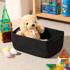 Small Storage Baskets for Organizing | Closet Organizer Bins | Shelf Toy Basket - Image 4