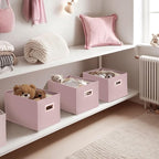 DECOMOMO Storage Bins for Shelves Robust Fabric Closet Bins for Shelves Toy - Image 2