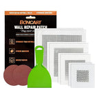 Drywall Repair Kit, Drywall Patch Repair Kit, 2/4/6/8inch Self Adhesive Repair by BONCART