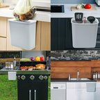 Skyflame Magnetic Hanging Trash Can, 2.1 Gallon Plastic Garbage Container - Image 6