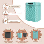 Ypati Handwoven 4 Gallon Rattan Trash Can - Image 5